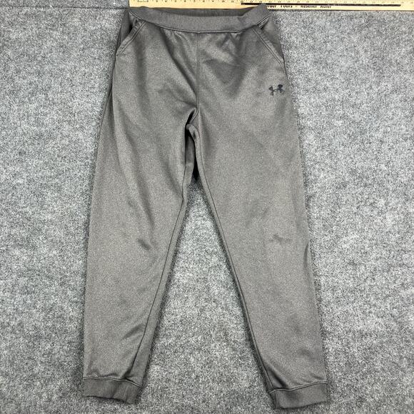 Under Armour Other - Under Armour Joggers Youth XL Gray Sweatpants Fleece Athletic Loose Fit